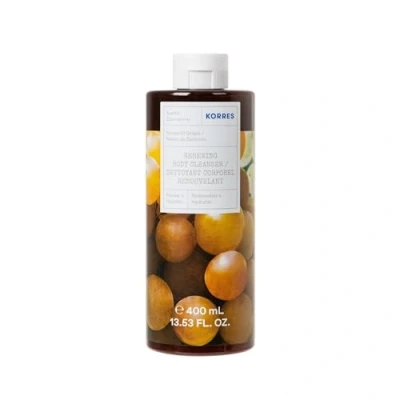 Imagen de KORRES SANTORINI GRAPE Gel de ducha revitalizante, dermatológicamente probado, con aloe vera activo, aroma afrutado, sin silicona ni parabenos, formato XL 400 ml, vegano