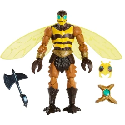 Imagen de Masters of the Universe del Universo MOTU New Eternia Buzz Off Figura de acción con accesorios, juguete +6 años (Mattel HLB49)