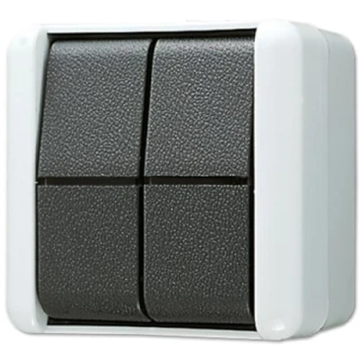 Imagen de Jung 805W Interruptor, Negro, Blanco