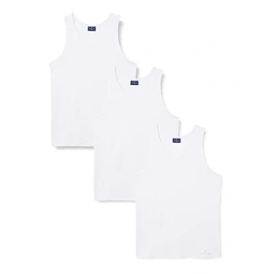 Imagen de Navigare 572/S Camiseta de Tirantes, Blanco, L (Pack 3) para Hombre