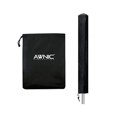 Imagen de AWNIC Funda Protectora Tendedero Rotary Impermeable y Resistente a Los Rayos UV 420D Cubierta Rotativa de Líneas Lavado con Cordón Cremallera 170x16x16 cm