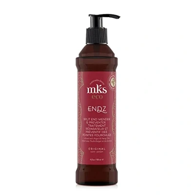 Imagen de Endz MKS eco, aroma Original 4 fl oz Reparador y preventivo de puntas abiertas aceite argán marroquí, semilla cáñamo Vegano libre crueldad