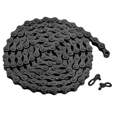 Imagen de Cadena de bicicleta una sola velocidad (negro, 1/2&quot; x 1/8&quot;, 116 eslabones)