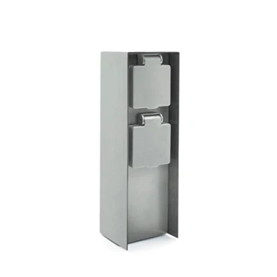 Imagen de LED Universum Enchufe de jardín acero inoxidable, IP44 para exteriores, 23 cm (plateado)
