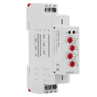 Imagen de Jadeshay Relé de Tiempo Ciclo Asimétrica,16A AC230V Encendido/Apagado Repetir Temporizador Control Contacto GRT8 S1