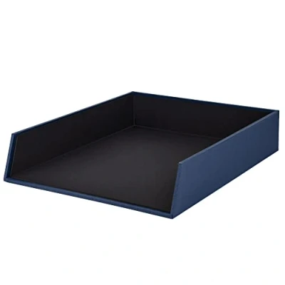 Imagen de Rössler Papier 1335452900 S.O.H.O. Cesta de almacenamiento para DIN A4, apilable, azul marino, 1 pieza