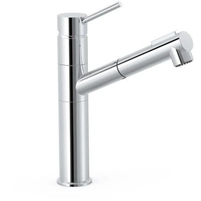 Imagen de TRES 03043401 Cocina BASIC Grifo Monomando Extraíble 2 Salidas Cromo