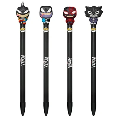 Imagen de Marvel Funko Venom Pop! Bolígrafo Topper Pen Thanos Rocket Miles morales Capitán