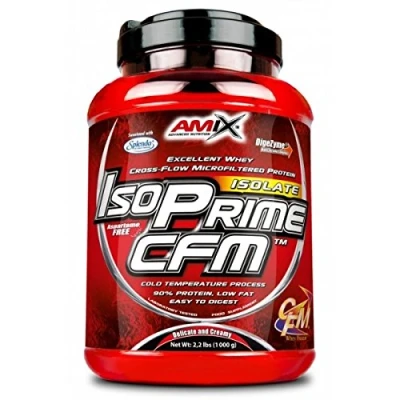 Imagen de AMIX Proteína Isolada Isoprime CFM, 1 Kg Gran Aporte de Aminoácidos Contiene Enzimas Digestivas Libre Aspartamo, Proteínas para Aumentar Masa Muscular, Sabor Cookies Cream