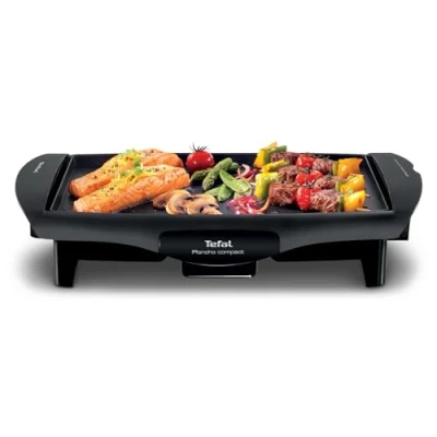 Imagen de Plancha de asar Tefal CB5005, 1800W, Antiadherente, Negro