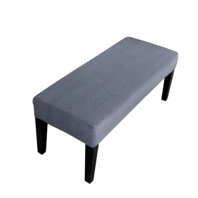 Imagen de Lollanda funda elástica universal para banco de comedor, hotel, banquete, restaurante, sala estar, dormitorio (azul oscuro A)