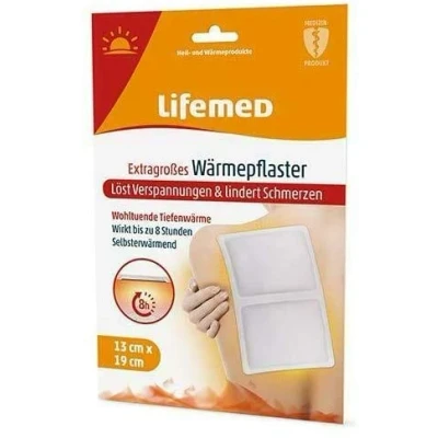 Imagen de Lifemed Extra Grande Wärmepflaster display 19cm x 13cm Blanco 12 Pieza (4 3)