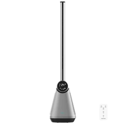 Imagen de Cecotec Ventilador de torre EnergySilence 9890 Skyline Bladeless Sin Aspas 39&quot;, 50W, Pantalla LED táctil, Mando a distancia, 3 Modos, Velocidades, Temporizador 15h, Oscilación 40º