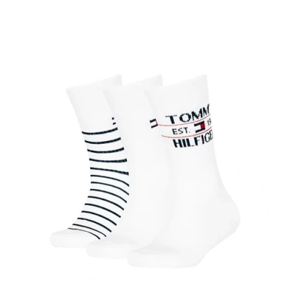 Imagen de Tommy Hilfiger KIDS SOCK Sport Breton Unisex 3 PACK Calcetines para niños, Talla: 31 34, Green