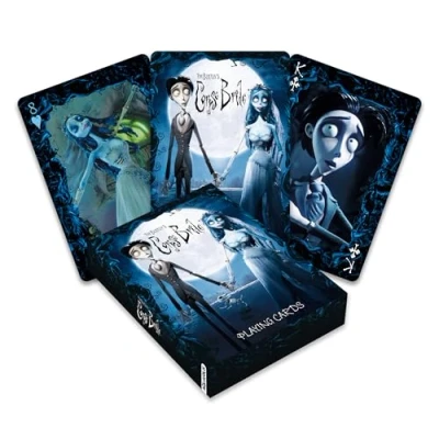 Imagen de AQUARIUS cartas de juego novia cadáver Baraja temática para tus juegos favoritos Producto oficial Corpse Bride y coleccionables