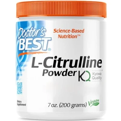 Imagen de Doctor&#039;s Best, L Citrulline (L Citrulina), 200g Polvo Vegano, Aminoácido, Probado en Laboratorio, Sin Gluten, Soja, Vegetariano