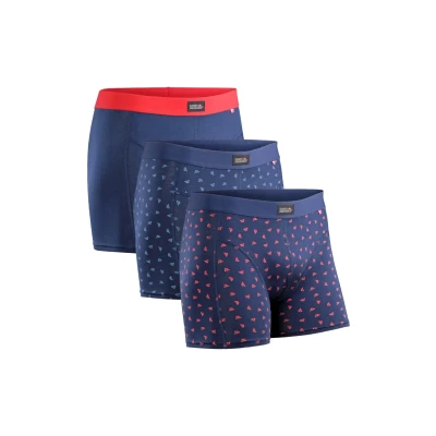 Imagen de Danish Endurance Classic 3 PACK Culotte, Hombre, Talla: XXL, Multicolor (blue red, logo blue, red)