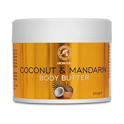 Imagen de Manteca para Cuerpo 250g Cuidado de Piel y Manos Coco &amp; Mandarina Pieles Secas Tratamiento Corporal