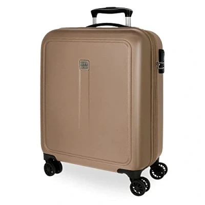 Imagen de Roll Road Camboya Maletas de cabina Champagne 40x55x20 cms Rígida ABS Cierre combinación lateral 37L 2,78 kgs 4 Ruedas dobles equipaje mano