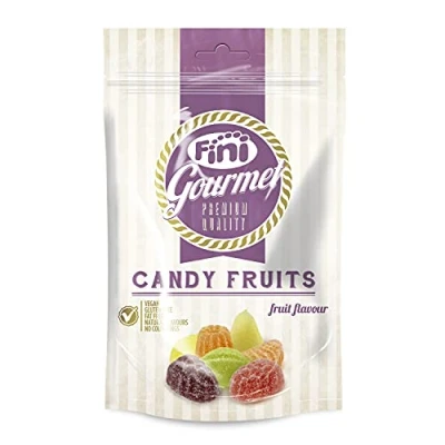 Imagen de Fini Fruta Gourmet Pectina Gominolas de Frutas Veganas, Sin Gluten 165 gr