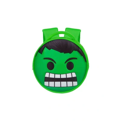 Imagen de Karactermania Marvel HULK SEND Emoji Mochila escolar para niños, Talla: One Size, Verde