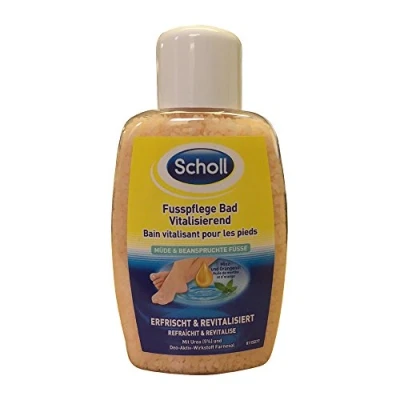 Imagen de Scholl baño de pies revitalizante Cuidado los con cristales sal naturales y urea Aditivo para baños desodorante activo todos tipos piel 275 g