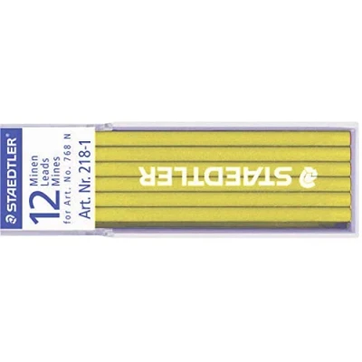 Imagen de Staedtler Lumocolor 218 Minas (12 unidades), color amarillo