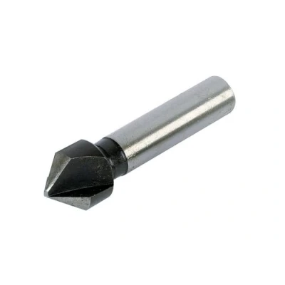 Imagen de wolfcraft Avellanador cónico HSS, Ø 12 mm, vástago redondo I 2505000 para un avellanado preciso de agujeros taladrados, uniones atornilladas al ras en metal y plástico