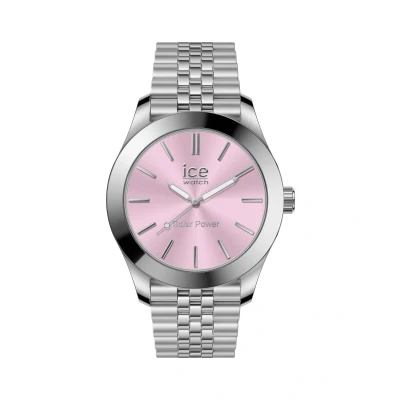 Imagen de Ice WATCH Steel Silver Light Pink Reloj Plata y Rosa para Mujer con Correa de Metal 023790 Small (37mm)