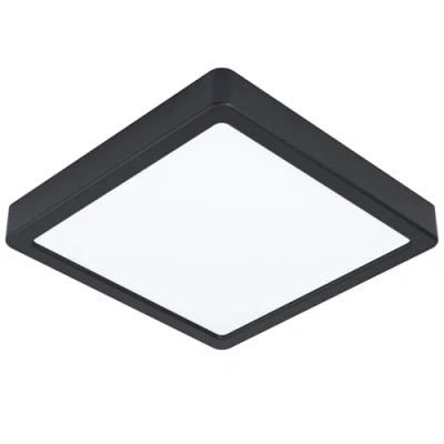 Imagen de Eglo connect.z Smart Home lámpara de techo LED para el baño Fueva Z, L x A 21 cm, ZigBee, control voz y la aplicación, color luz, regulable, metal negro, IP44
