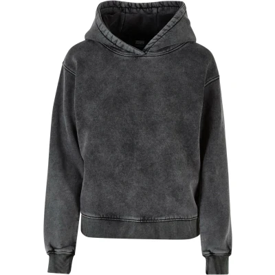 Imagen de Urban Classics Stone Washed Jersey con capucha, Mujer, Talla: XS, Black