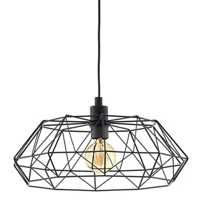 Imagen de EGLO Lámpara colgante Carlton 2, negro Ø 45,5 cm