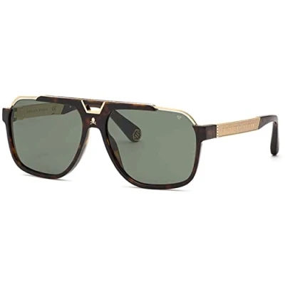 Imagen de Philipp Plein SPP046V Gafas, Shiny Dark Havana, 61 para Hombre