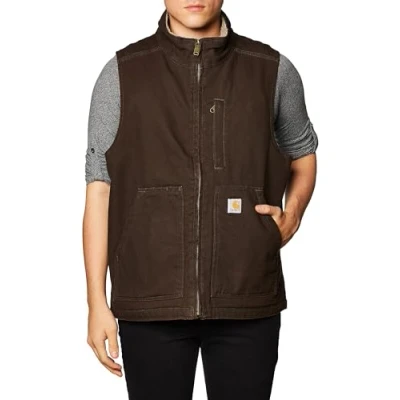 Imagen de Carhartt Men&#039;s Sherpa Lined Mock Neck Vest