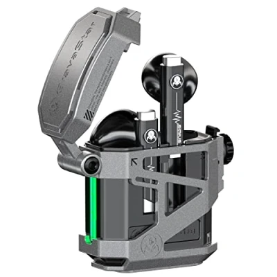 Imagen de Auriculares inalámbricos Gravastar Sirius P5 Bluetooth 5.2 ENC con cancelación de Ruido reproducción 40H, diseños Conchas Intercambiables(Armor GRY)