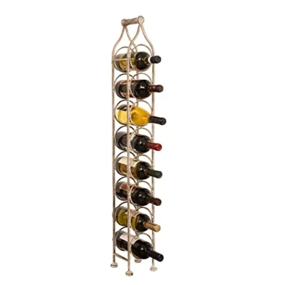 Imagen de Biscottini botellero Vino Metal 24 x 12 105 cm Vertical Mueble para 16 Botellas Soporte y Agua