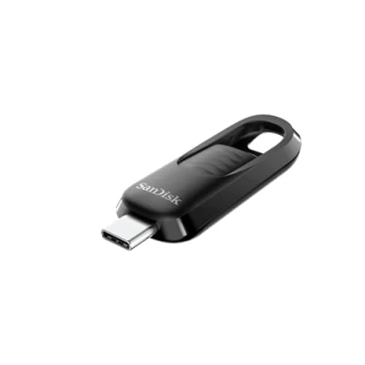 Imagen de SanDisk Ultra Slider Pendrive 256 GB Memoria USB Type C, Unidad Flash, de alta velocidad hasta 400 MB/s, 3.2 Gen 1, Conector retráctil, Almacenamiento, acceso y transferencias más ágiles, Negro