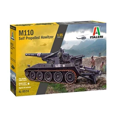 Imagen de Italeri 6574 1:35 Obús autopropulsado M110 Modelo de Suelo, Hobby, Pegado, Kit plástico, detallado, Multicolor