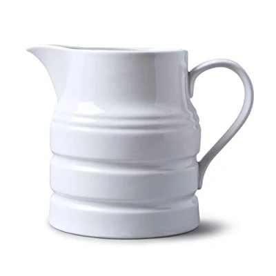 Imagen de WM Bartleet &amp; Sons 1750 T301 Jarra de Porcelana Tradicional 1,42 litros, 1420 ml, 2 ½ Pinta, Color Blanco