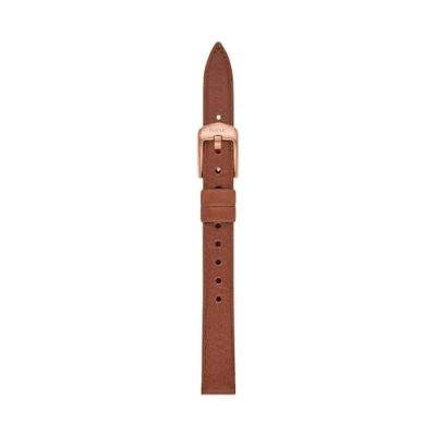 Imagen de Fossil Correa para mujer LiteHide de piel marrón, 12 mm, S121028, Casual