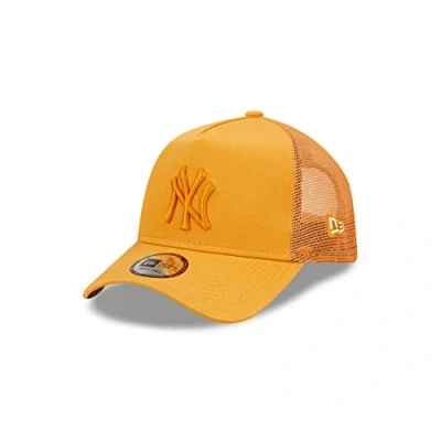 Imagen de New Era A Frame Adjustable Trucker Cap Mesh Gelb Baseball York Yankees Fan Kappe Hut One Size