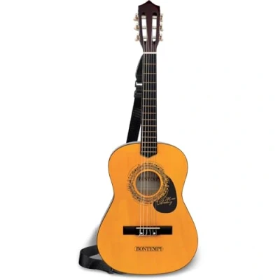 Imagen de Bontempi Wooden Guitar with 6 Strings, Multicolor (21 9220)