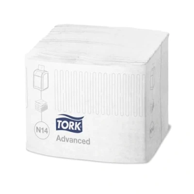 Imagen de Tork Xpressnap Fit 15830 Recambio de servilletas para el dispensador papel N14, calidad avanzada 2 capas, 720 unidades, color blanco