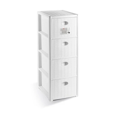 Imagen de Stefanplast CÓMODA Elegance 4 CAJONES Slim Blanco cm.30x40x80h, White us, 30x40x80 h