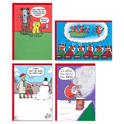 Imagen de Hallmark Shoebox Juego de tarjetas Navidad (4 diseños, 24 con sobres)