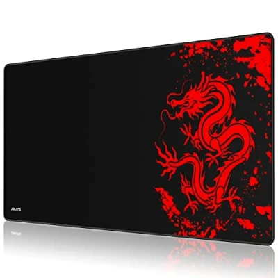 Imagen de JIALONG Grande Alfombrilla de Ratón Ordenador XXL (900x400x3mm) Speed Gaming Mouse Pad con Superficie Tela Suave, precisión y Velocidad mejoradas, diseñada para Videojuegos Gamers