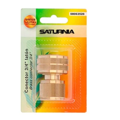 Imagen de Conector Manguera Laton 3/4&quot; Hembra, Adaptador Grifo, Grifo A Rapido
