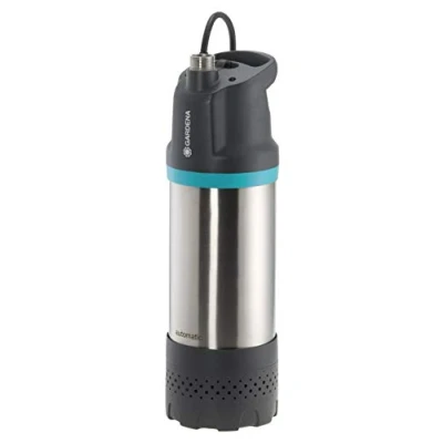 Imagen de Bomba sumergible a presión GARDENA 5900/4 inox automatic: automática, caudal 5900 l/h, filtro de suciedad, operación silenciosa, seguro marcha en seco integrado (1771 20)