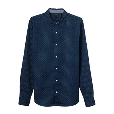 Imagen de Nautica W73141 Camisa Casual, Azul (Marine Blue), NA (Tamaño del Fabricante:XL) para Hombre