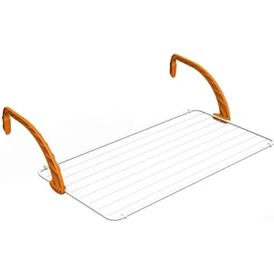 Imagen de Gimi Polar 100 Tendedero de Balcón, Acero Inoxidable, Blanco, 107x4.5x55 cm